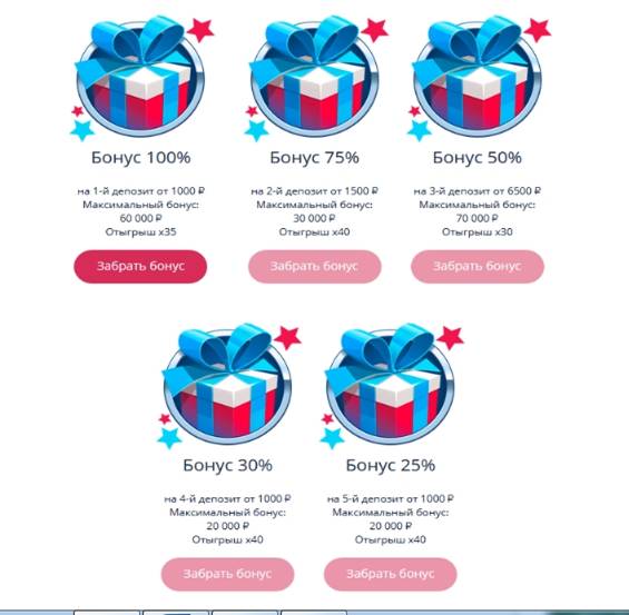 Бонусы и вейджер в казино Champion